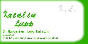 katalin lupp business card